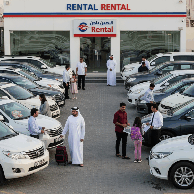 Illustration for: UAE Sees 40% Rise in Car Rentals During School Season