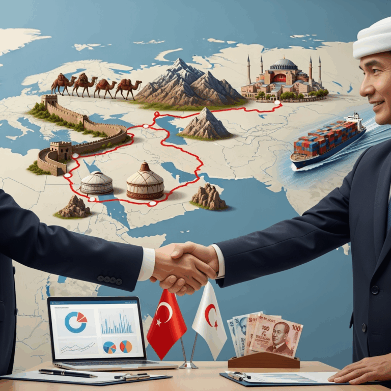 Illustration for: Middle Corridor and China-Turkey Economic Talks