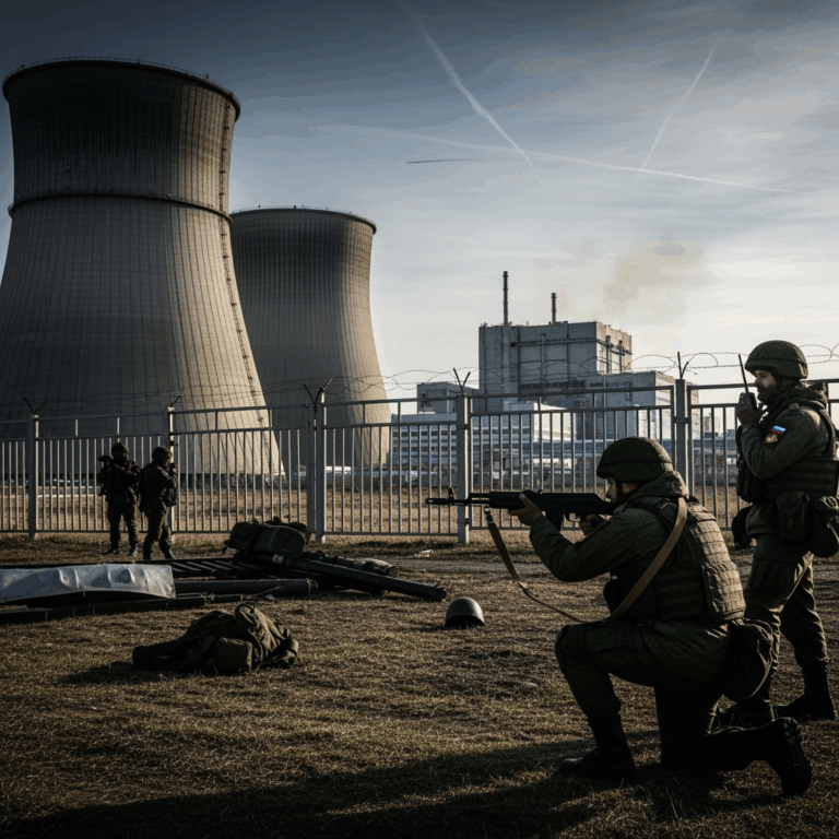 Illustration for: Russian Forces Thwart Attack on Smolensk Nuclear Plant