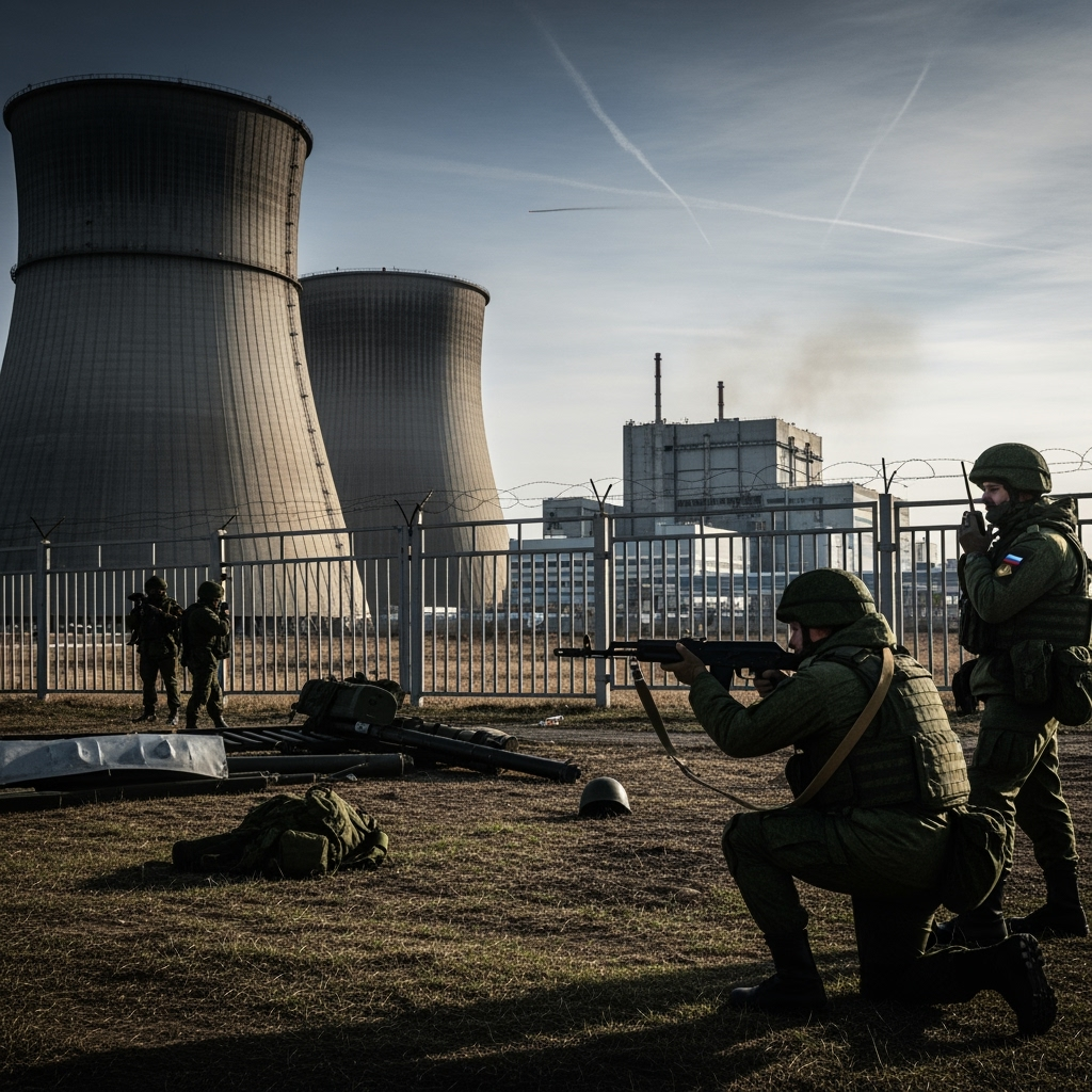 Illustration for: Russian Forces Thwart Attack on Smolensk Nuclear Plant
