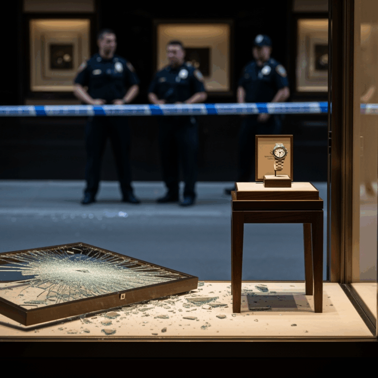 Illustration for: Robbery at Store: $750,000 Rolex Watches Stolen
