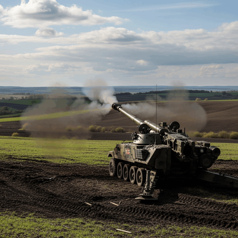 Illustration for: Russian Howitzers Target Ukrainian Forces in Sumy