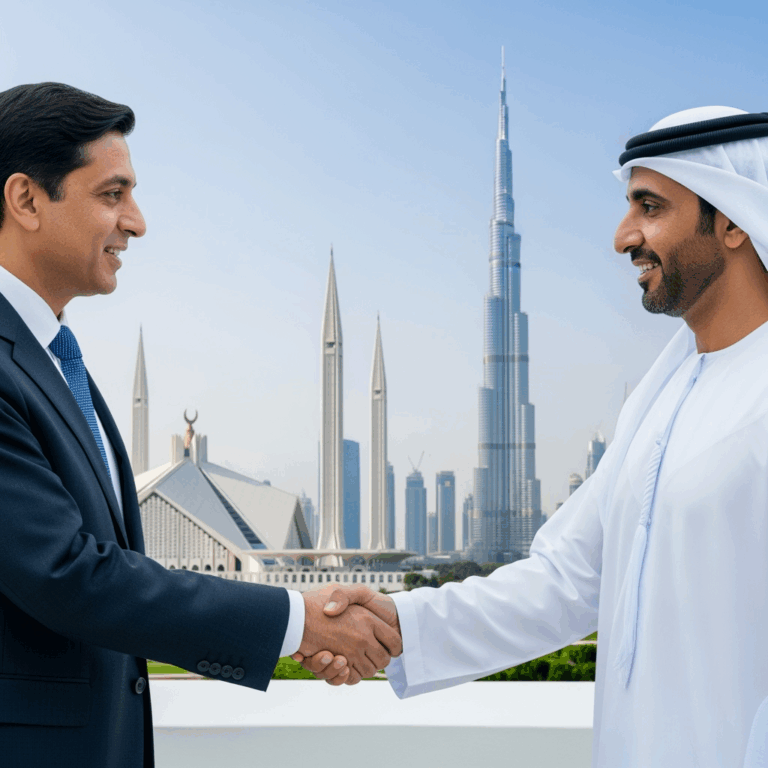 Illustration for: تعزيز التعاون الاقتصادي بين باكستان والإمارات