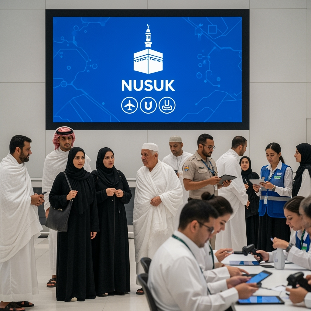 Illustration for: Nusk Umrah Service for International Pilgrims