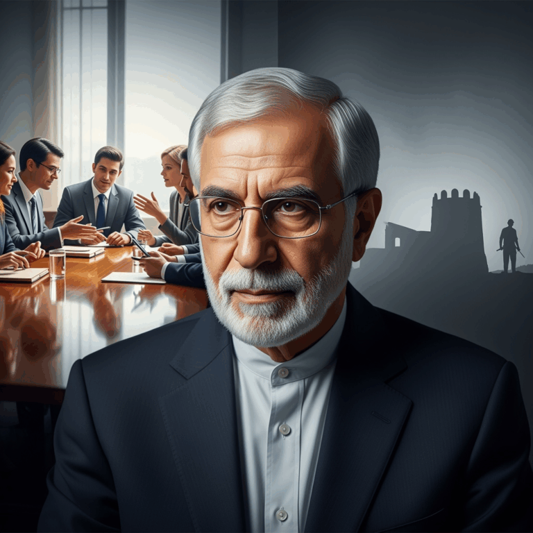 Illustration for: Larijani on Genuine Negotiations and Strategic Resistance