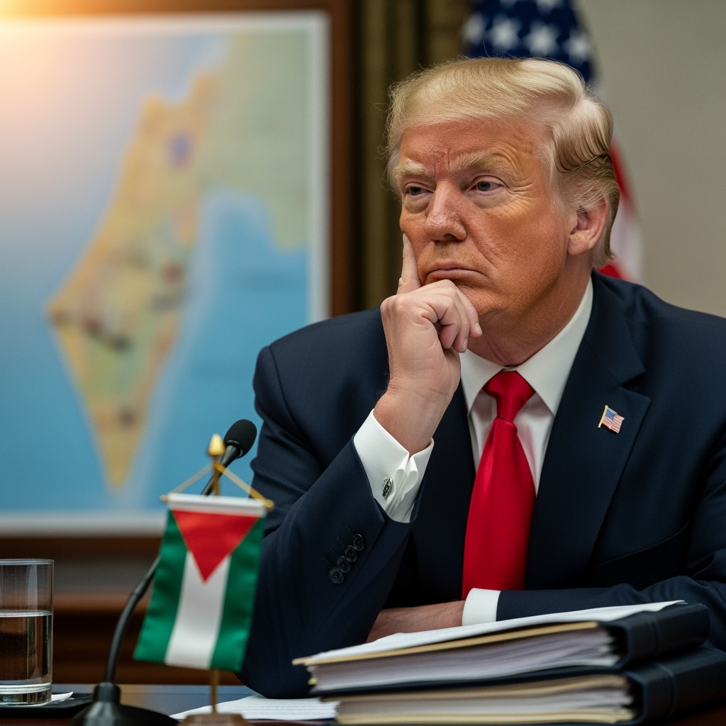 Illustration for: Trump's Efforts to Resolve Gaza Conflict