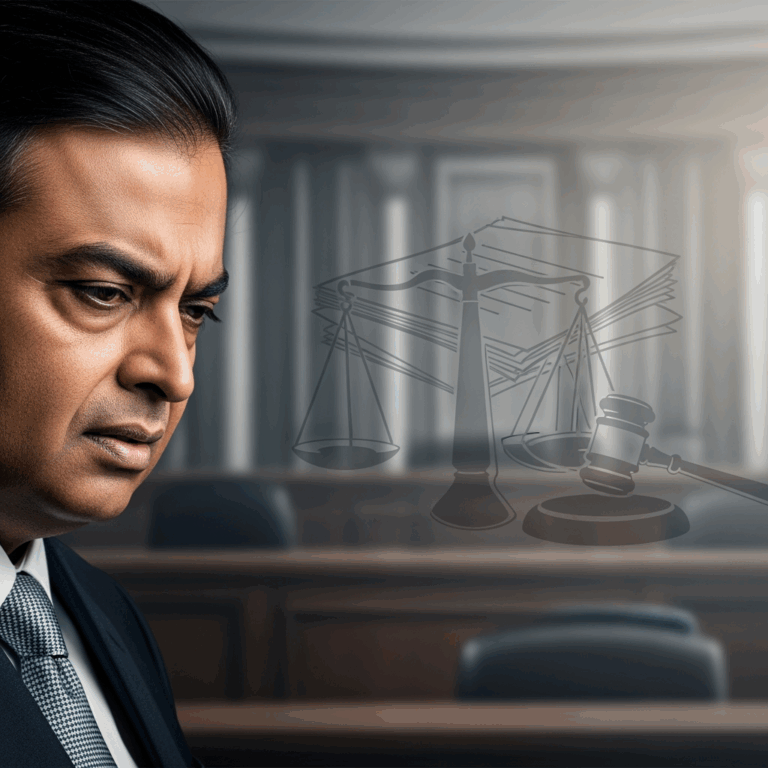 Illustration for: Anil Ambani Faces Fraud Charges in India