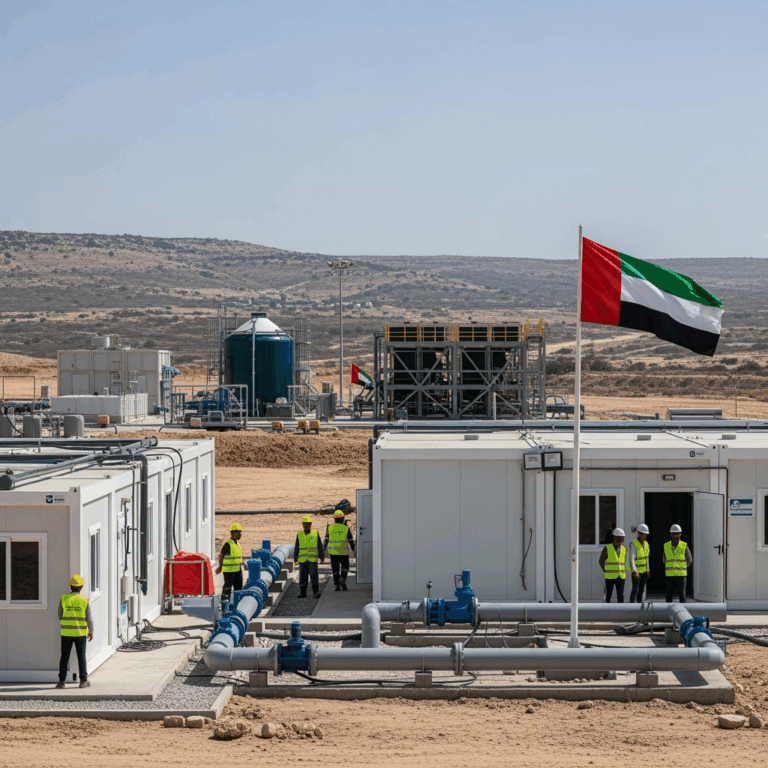 Illustration for: UAE Water Project in Gaza Amid Crisis