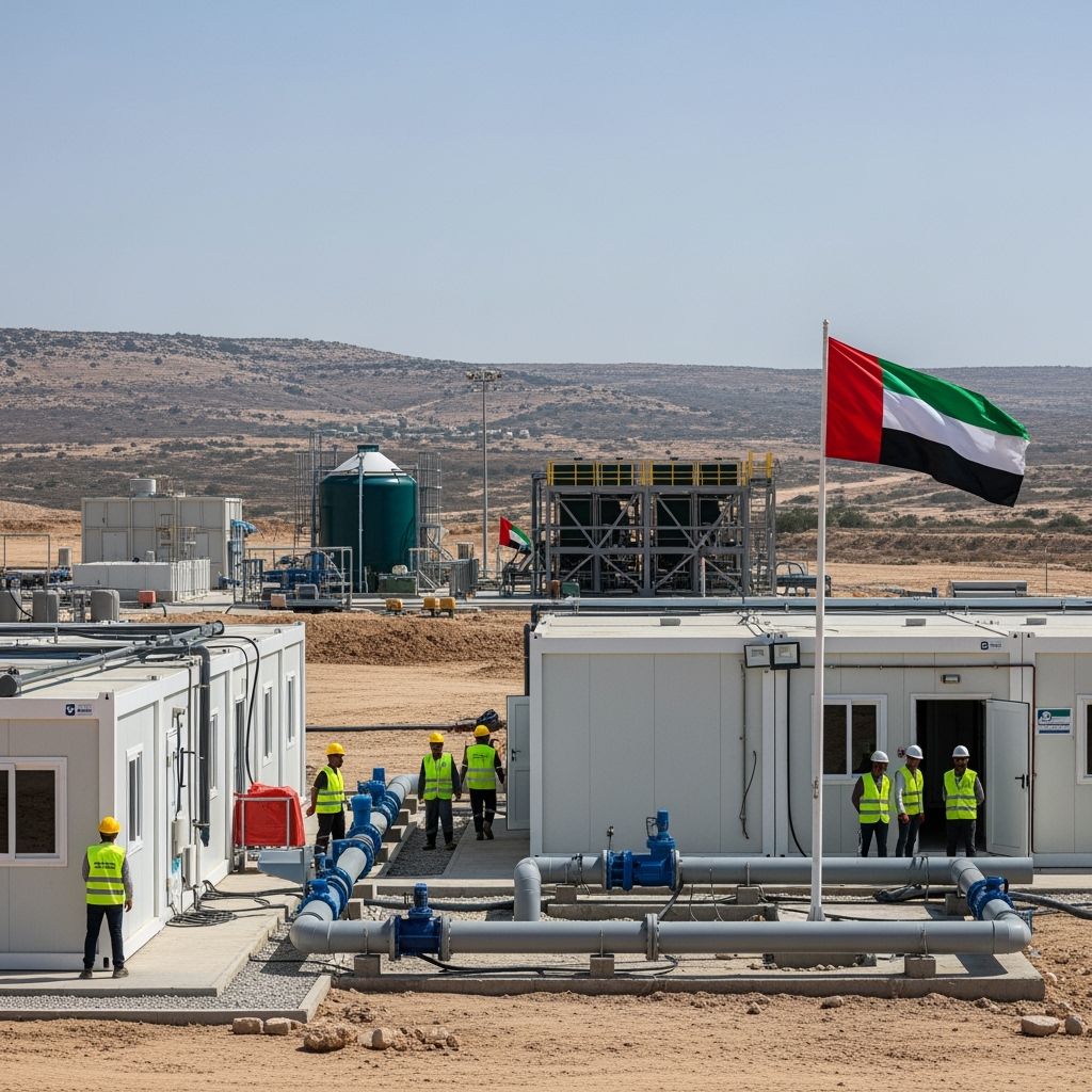 Illustration for: UAE Water Project in Gaza Amid Crisis