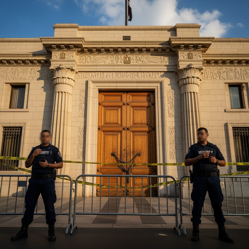 Illustration for: Egypt's Embassy Closure and Security Measures