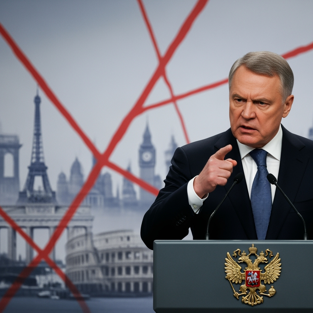 Illustration for: Russia Condemns European Actions on Sanctions