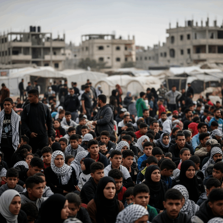Illustration for: Over 61,000 Palestinians Killed in Gaza Conflict