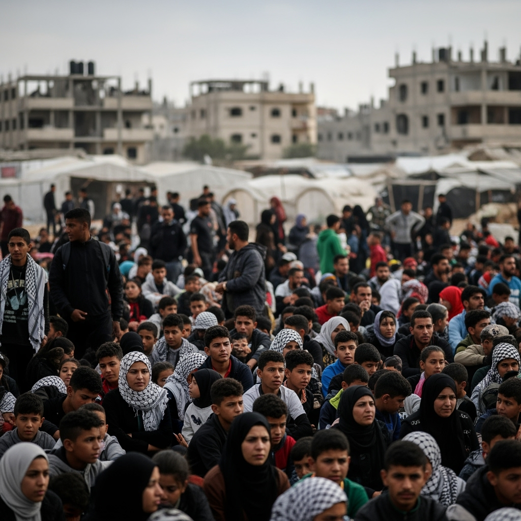 Illustration for: Over 61,000 Palestinians Killed in Gaza Conflict