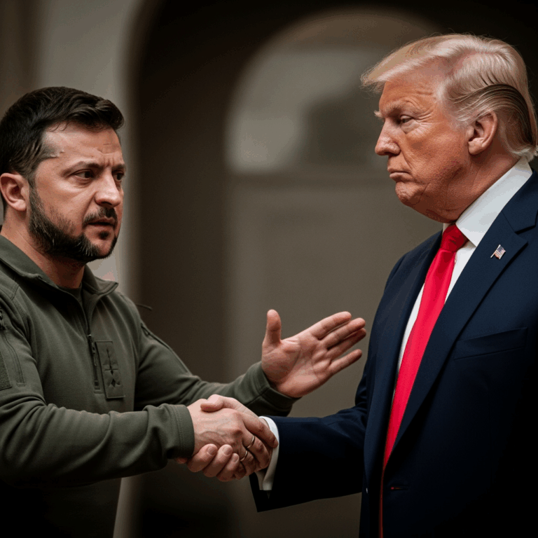 Illustration for: Zelensky Seeks to Meet Trump for Key Discussions