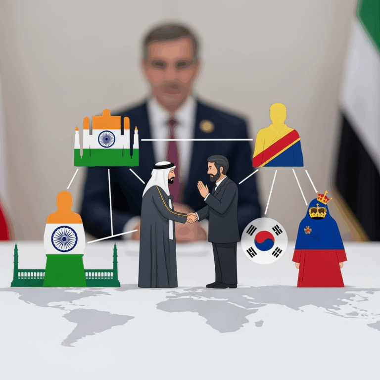 Illustration for: رئيس الإمارات يهنئ رؤساء الهند والكونغو وكوريا وليختنشتاين