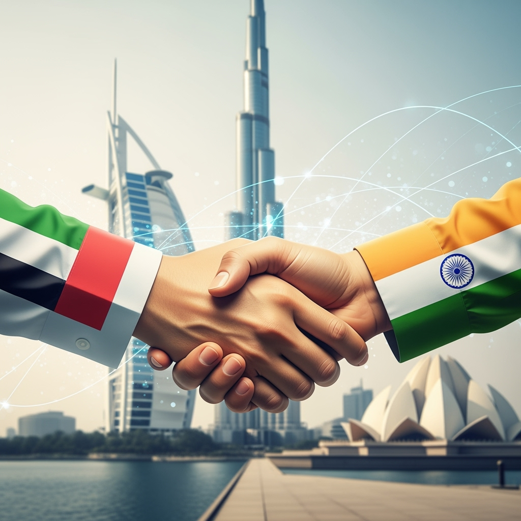 Illustration for: UAE-India Strengthen Strategic Trade Partnership