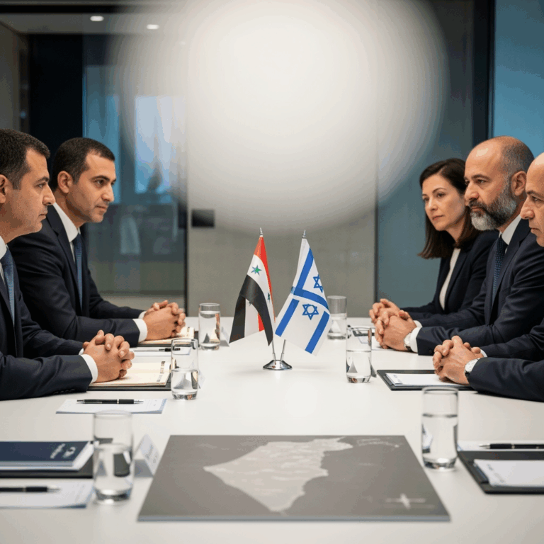 Illustration for: Syria-Israel Talks on Stability and Ceasefire