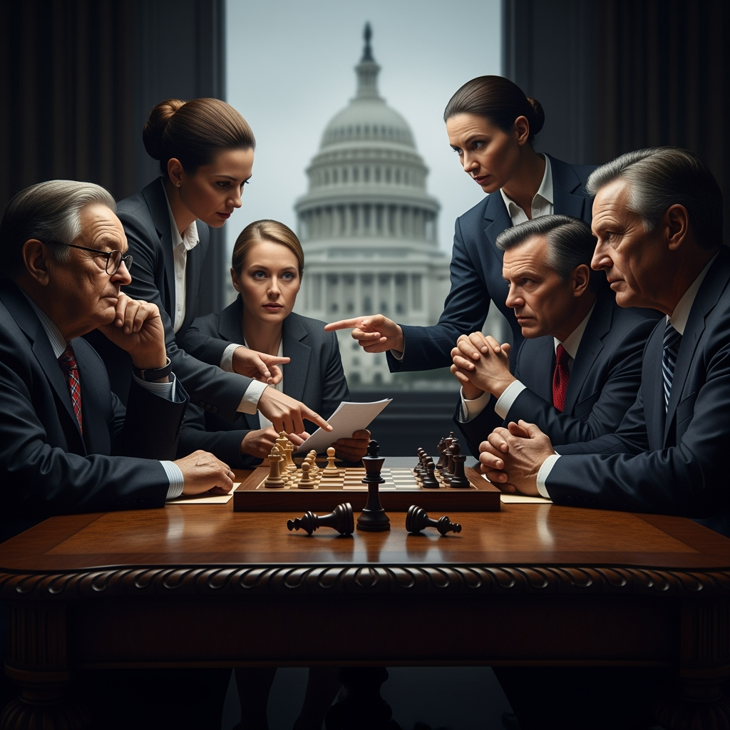 Illustration for: Soros, Democrats & US Political Struggle