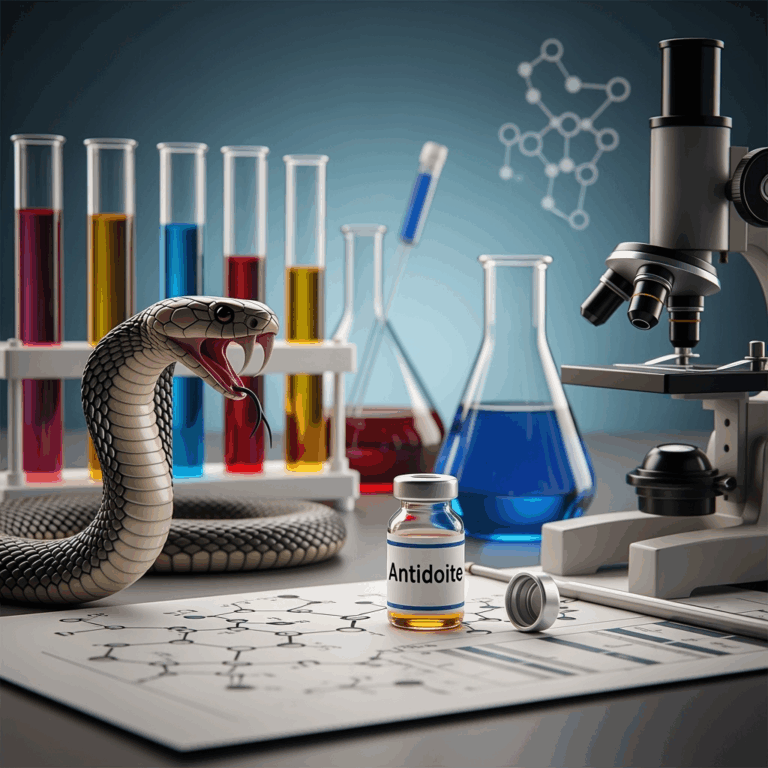 Illustration for: New Findings on Snake Venom Antidotes