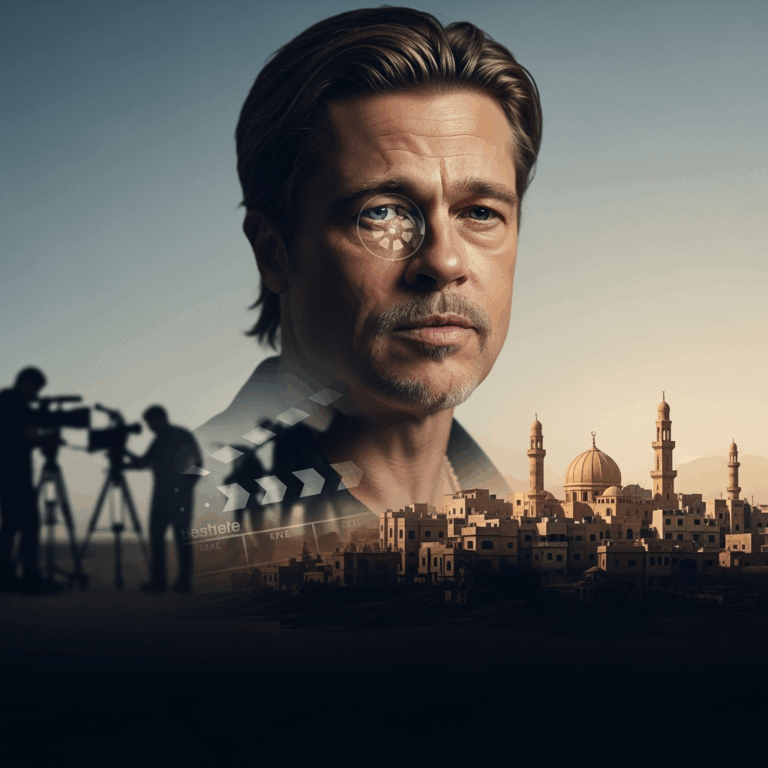 Illustration for: Brad Pitt Joins Gaza Film as Executive Producer