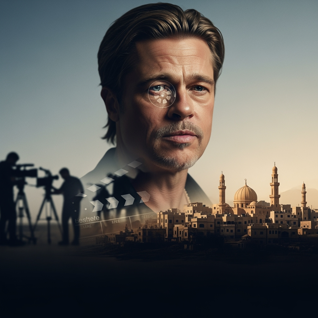 Illustration for: Brad Pitt Joins Gaza Film as Executive Producer