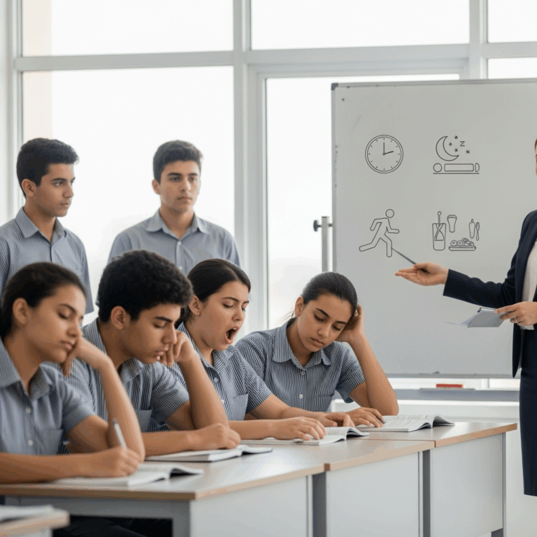 Illustration for: UAE Schools: Tips for Managing Sleep Deprivation