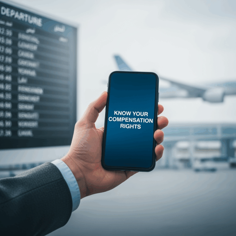 Illustration for: Flight Cancellation: Know Your Compensation Rights