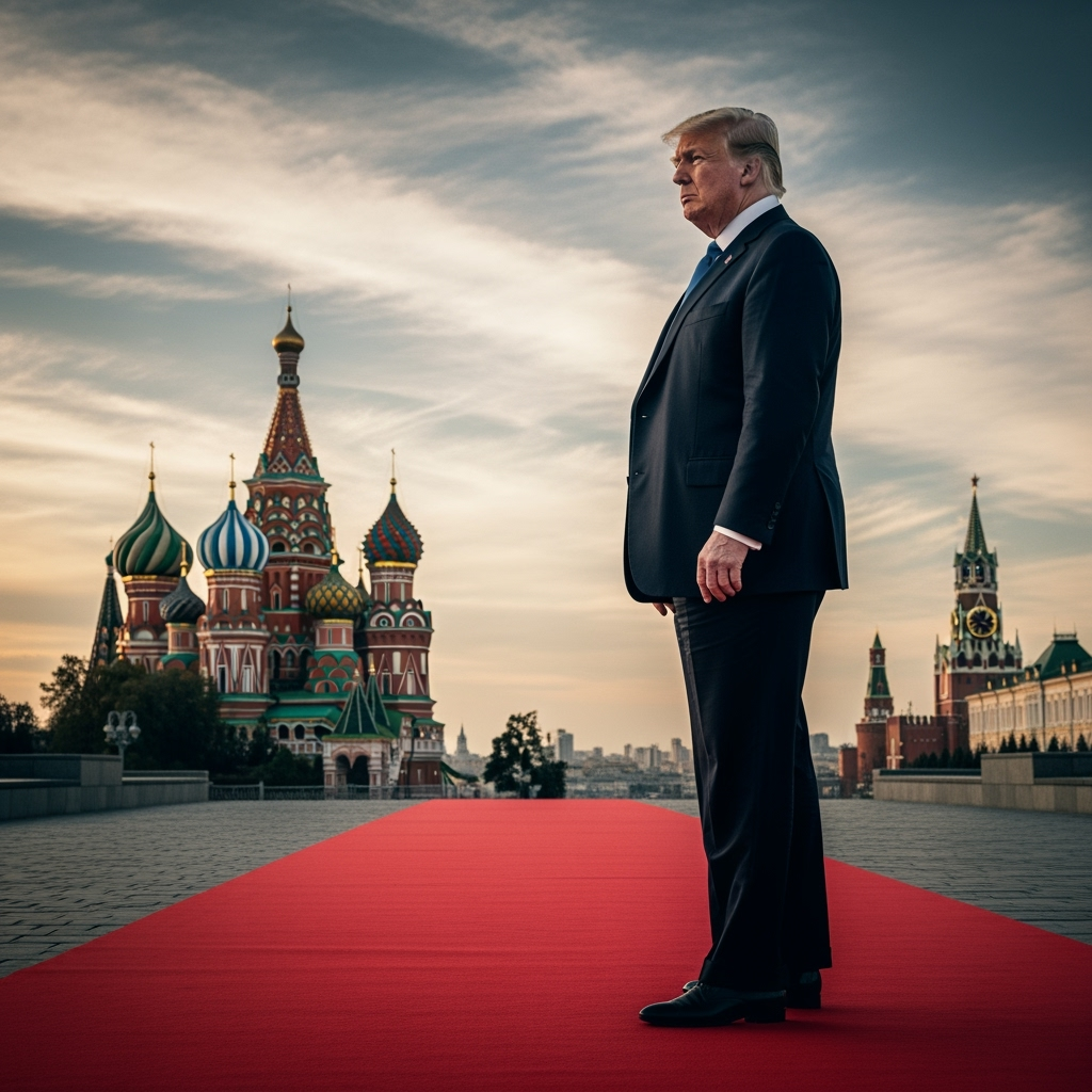 Illustration for: Trump Considers Moscow for Next Meeting