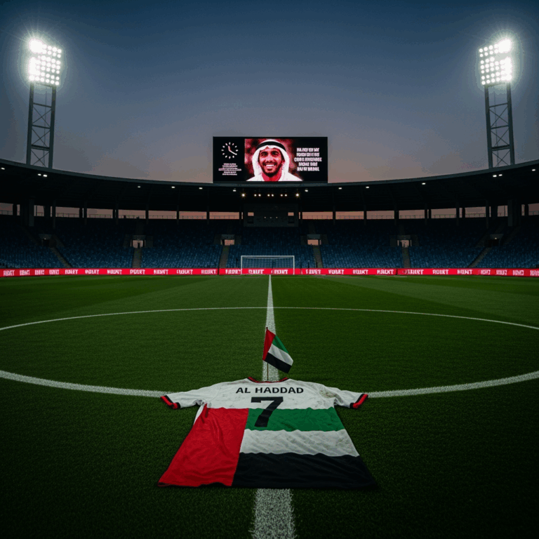 Illustration for: UAE Football Legend Jasim Al Haddad Passes Away
