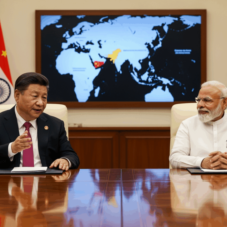 Illustration for: Xi Jinping Stresses Strategic Coordination with India