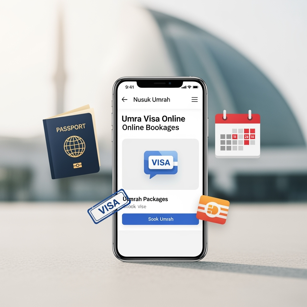 Illustration for: Nusuk Umrah: Simplified Visa and Booking Online