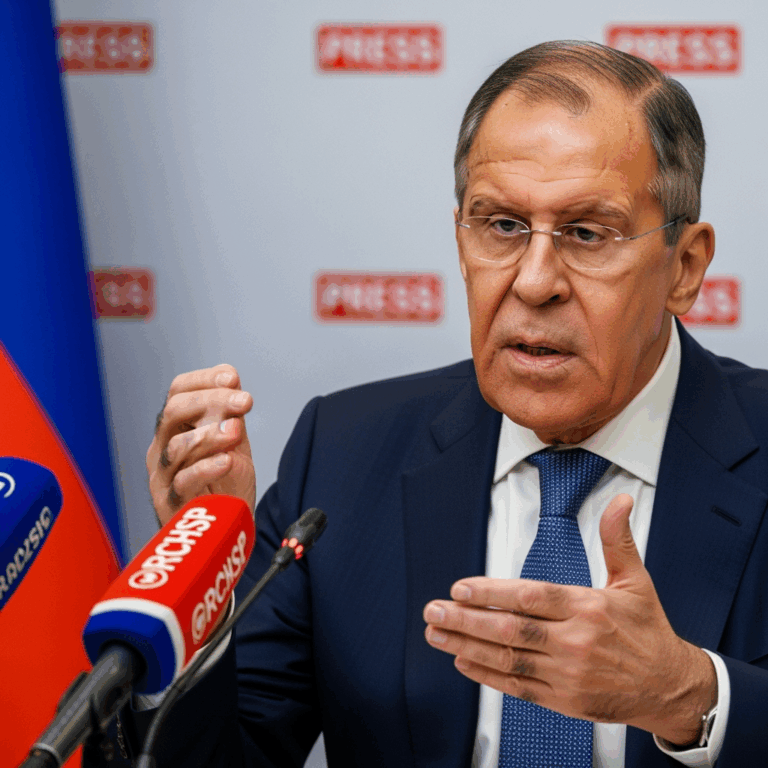 Illustration for: Lavrov Denies Territorial Ambitions