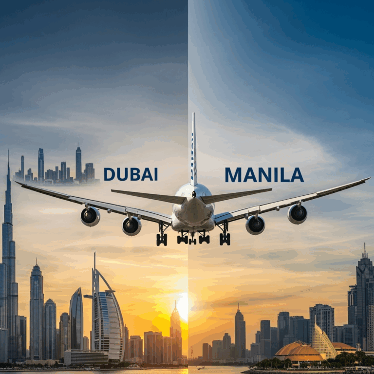 Illustration for: Book Affordable Flights from Dubai to Manila Now