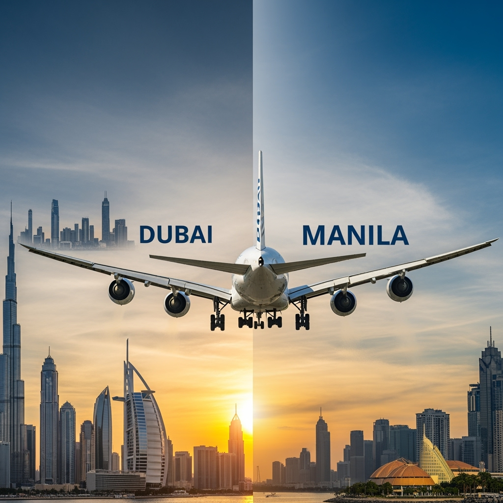 Illustration for: Book Affordable Flights from Dubai to Manila Now