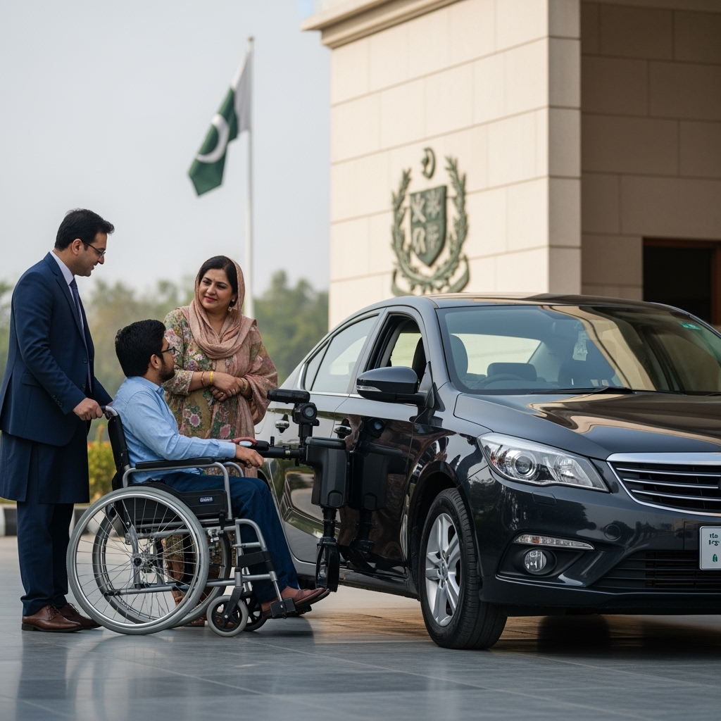 Illustration for: Duty-Free Car Imports for Disabled Pakistanis