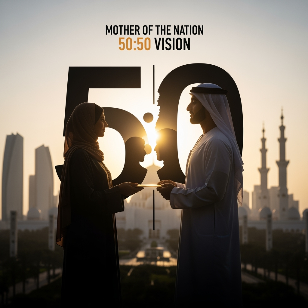 Illustration for: UAE Launches 'Mother of the Nation 50:50 Vision'