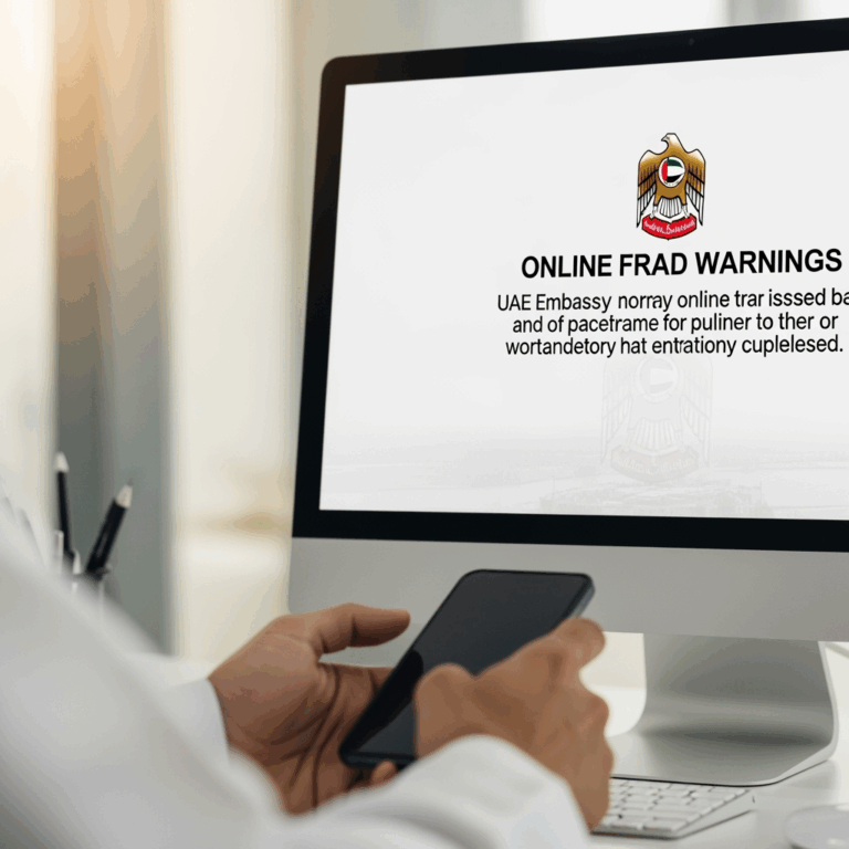 Illustration for: UAE Embassy Warns Against Online Fraud Impersonators