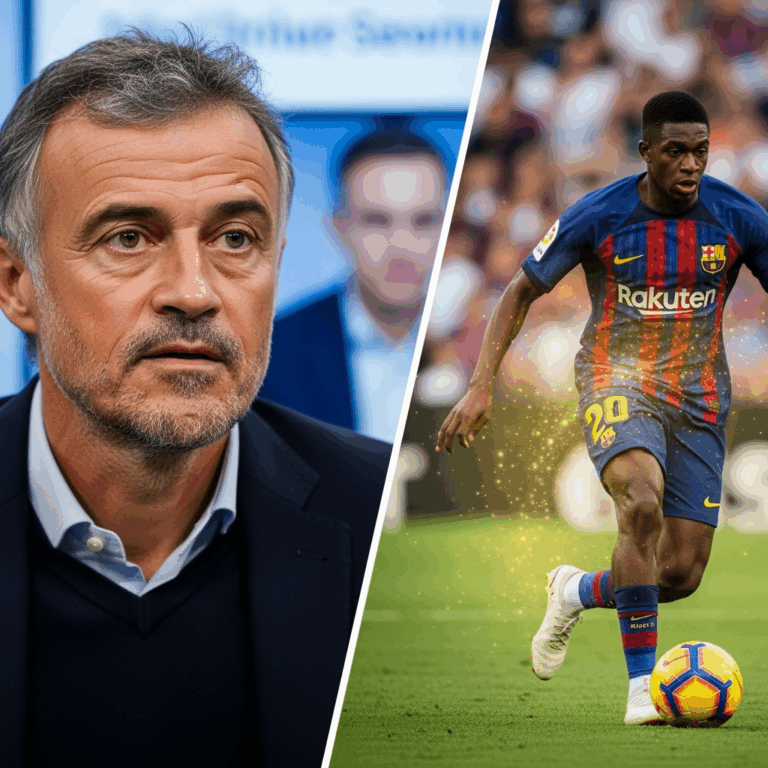 Illustration for: Luis Enrique: Dembele's Potential for Greater Success