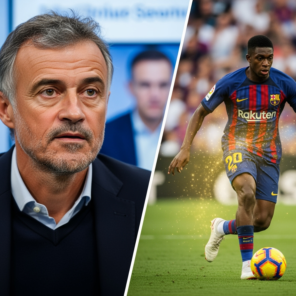 Illustration for: Luis Enrique: Dembele's Potential for Greater Success