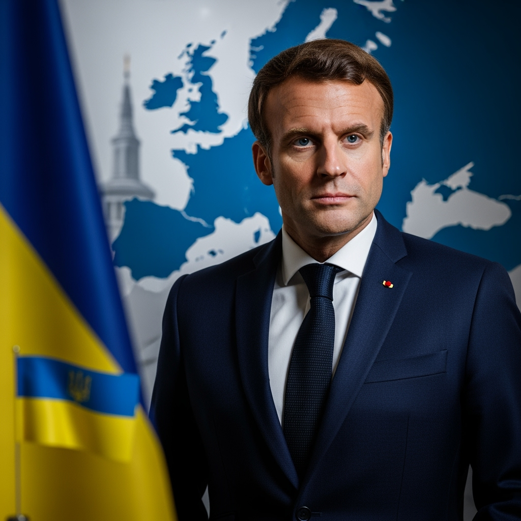Illustration for: Macron's Role in the Ukrainian Crisis