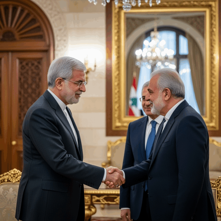 Illustration for: Ali Larijani's Visit to Lebanon