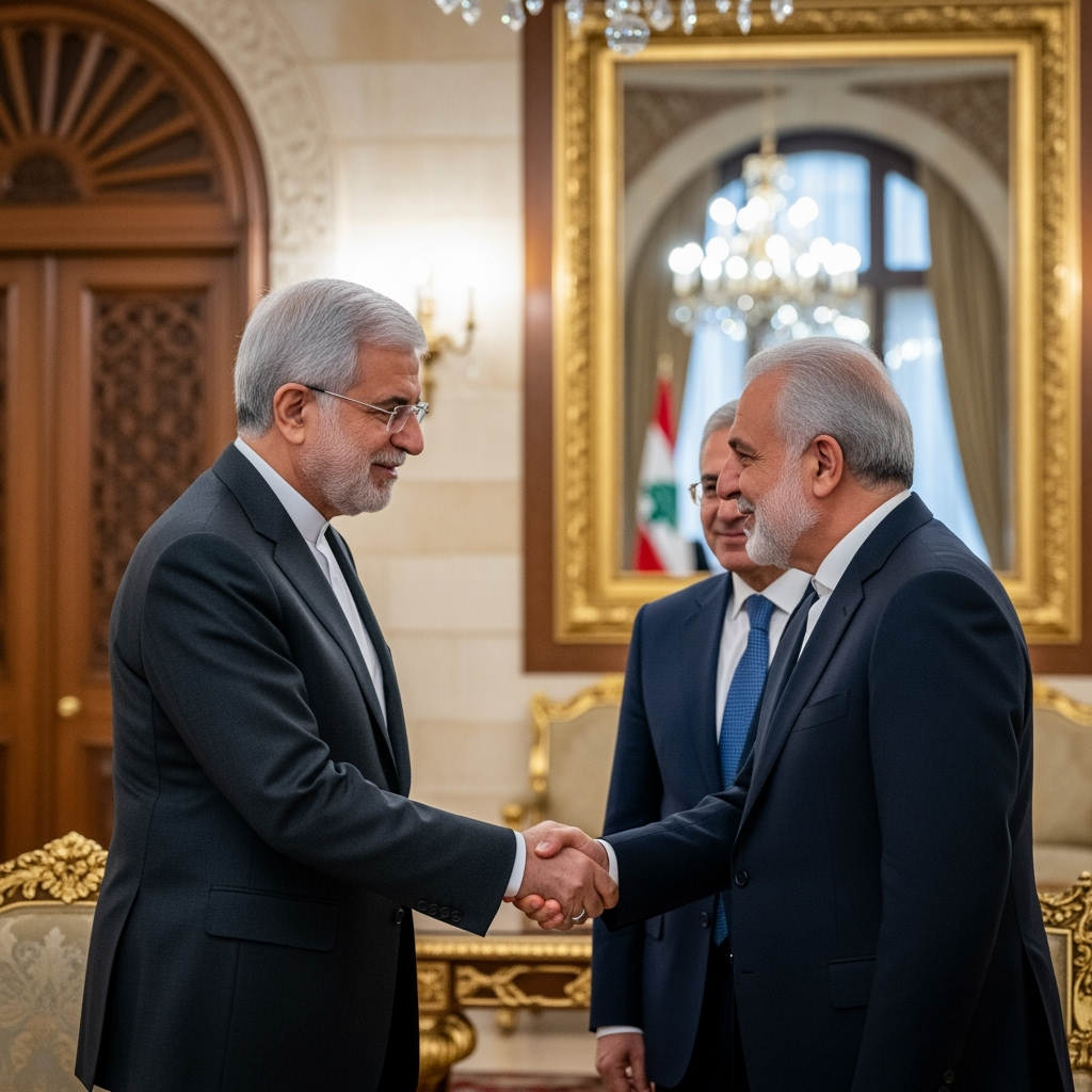 Illustration for: Ali Larijani's Visit to Lebanon