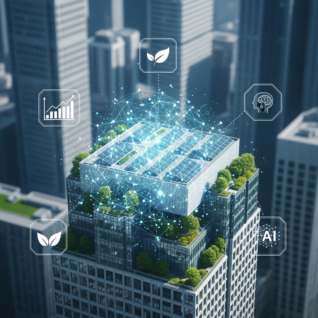Illustration for: AI Revolutionizes Real Estate and Sustainability