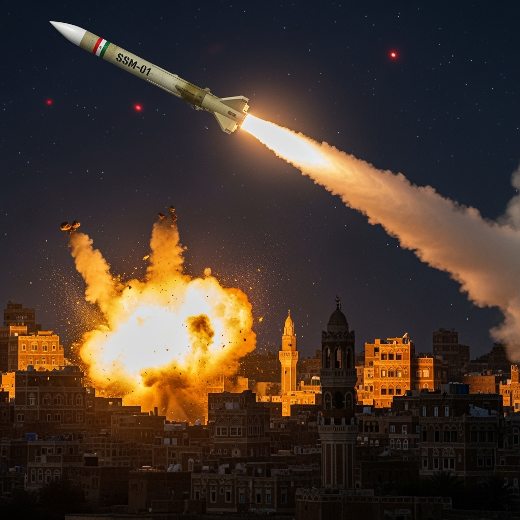 Illustration for: Israeli Bombing Targets Sana'a Amid Houthi Missile Response