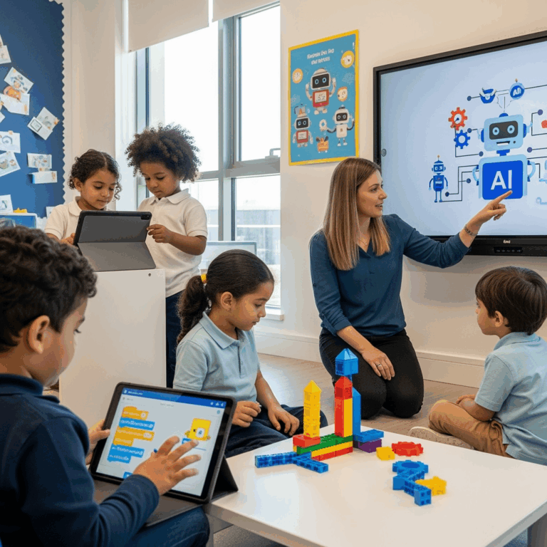 Illustration for: Preparing Children for the AI Era at Falcon Nursery
