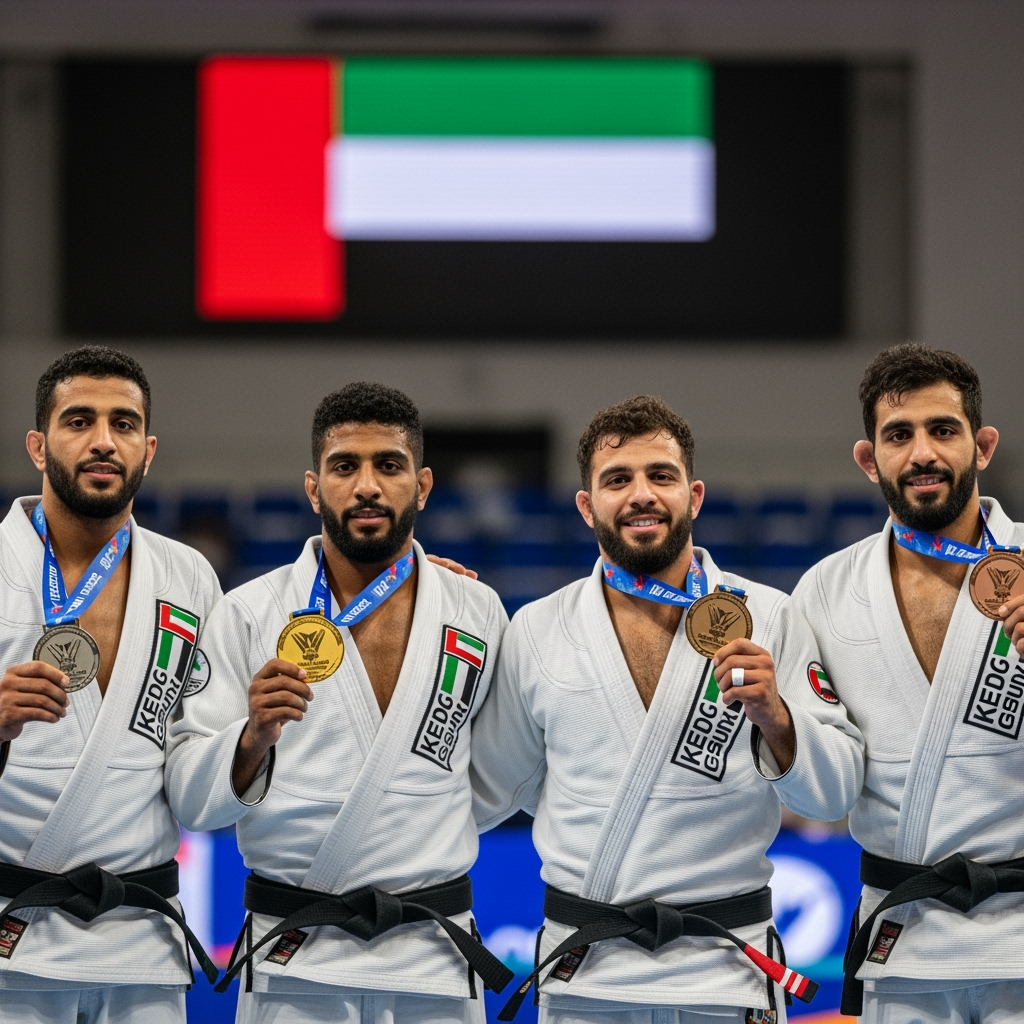 Illustration for: منتخب الإمارات للجوجيتسو يحقق 4 ميداليات في الألعاب العالمية