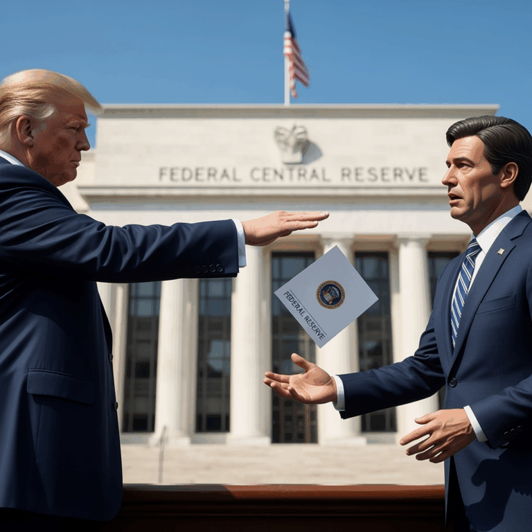 Illustration for: Trump Fires Fed Governor: Impact on US Central Bank