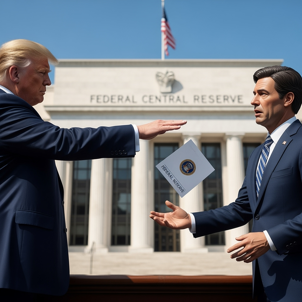 Illustration for: Trump Fires Fed Governor: Impact on US Central Bank