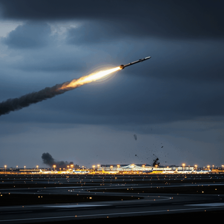 Illustration for: Ansar Allah Claims Successful Attack on Ben Gurion Airport
