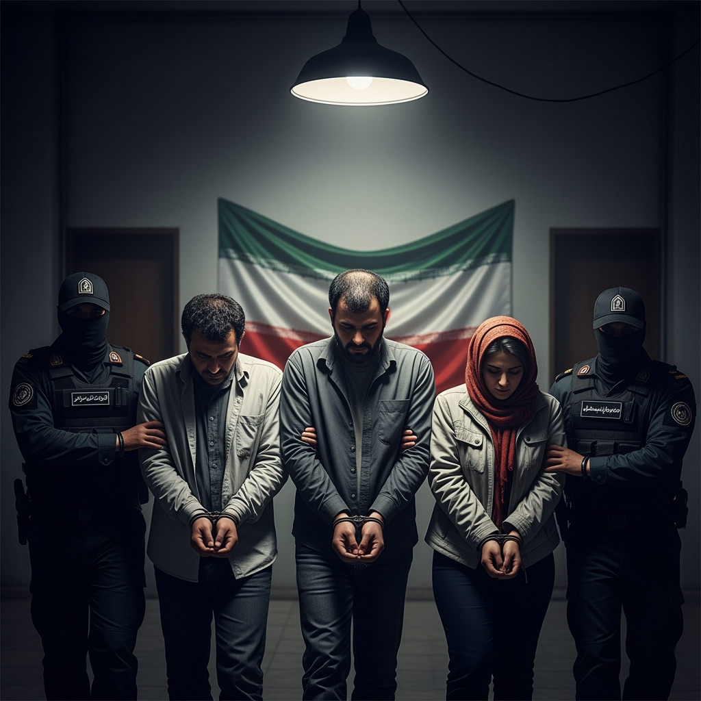 Illustration for: Iran Arrests Mossad-Trained Group in Espionage Case